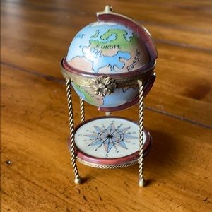 Authentic Limoge World Globe